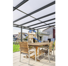 Terrassenüberdachung gutta Premium Acryl Klima blue 611 x 306 cm anthrazit