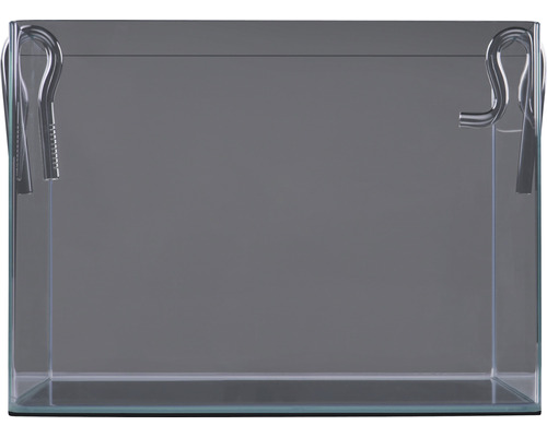 Aquarium vide en verre avec fixations