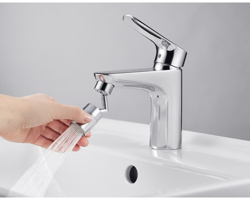 Flexible de robinet avec douchette cuisine Neoperl Perlator Supreme M22/24  x 1 chromé, materiel-d-installation