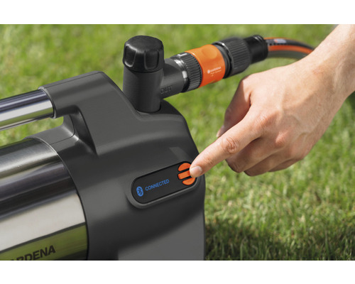 Gartenpumpe mit Bluetooth-Funktion und Bedienfeld