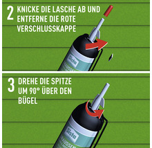 Sista Draußen Füllen & Ausbessern Dichtstoff Spender transparent 100 ml