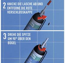 Sista Bad & Küche Silikon Spender weiß 100 ml