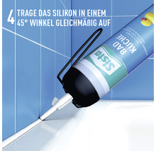 Sista Bad & Küche Silikon Spender weiß 100 ml