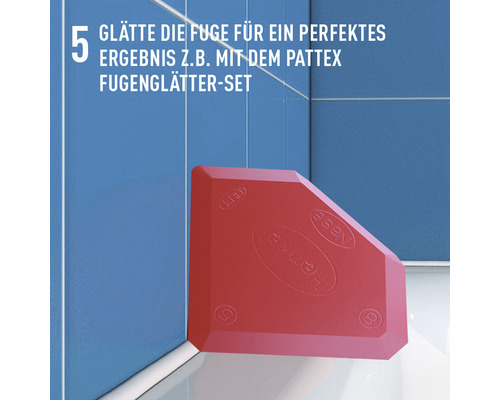 Fugen glätten mit Fugenwerkzeug