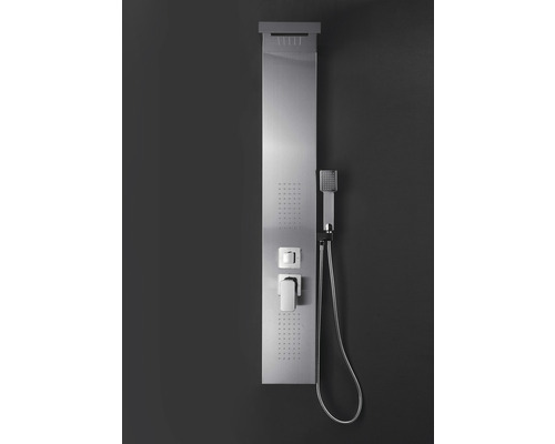 Panneau de douche avec douchette en acier inoxydable