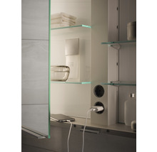 Spiegelschrank KEUCO Royal Match 100 x 16 x 70 cm alufarben 2-türig LED IP 20