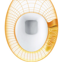 Illustration eines Toilettensitzes mit Heizfunktion