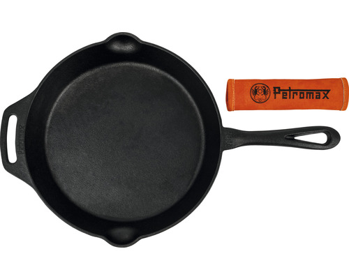 Poêle en fonte avec manchon de protection