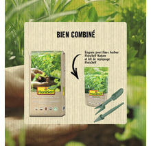 Engrais pour fines herbes FloraSelf Nature et kit de repiquage