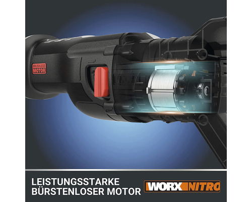 Detailansicht eines Elektrowerkzeugs mit bürstenlosem Motor