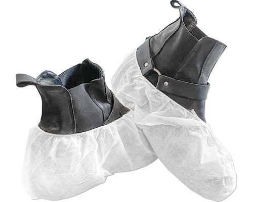 Couvre-chaussures sur deux chaussures