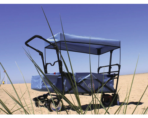 Chariot à bras avec toit pour le transport de charges à l''extérieur