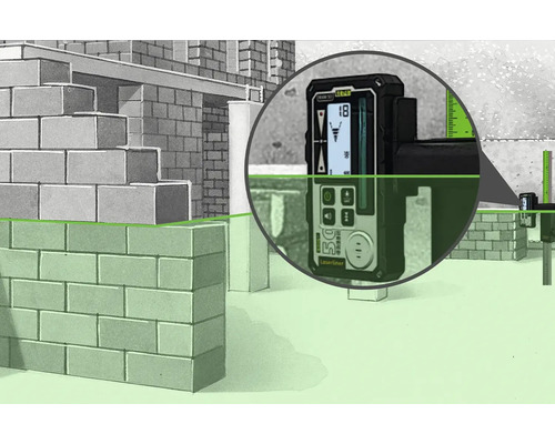 Illustration d''un télémètre laser pour les travaux de construction
