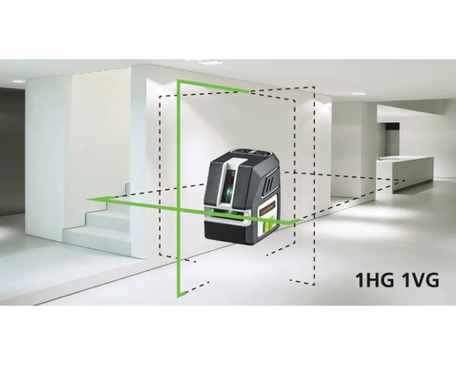 Linienlaser im Einsatz in einem hellen Raum