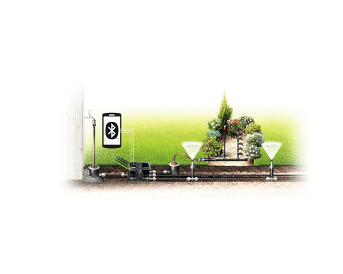 Bewässerungssystem mit Bluetooth Steuerung für den Garten