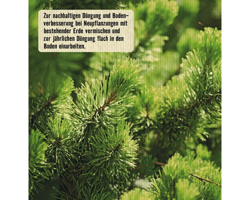 Hinweis zur nachhaltigen Düngung und Bodenverbesserung