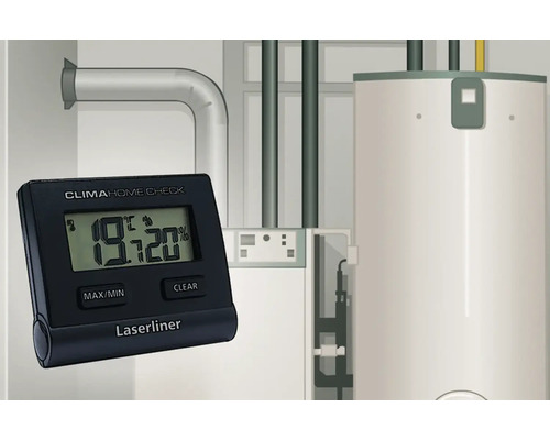 Hygrothermomètre numérique Laserliner Clima Home Check dans une pièce