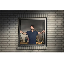 Moustiquaire pour fenêtre tesa FALT cadre pliant anthracite télescopique en continu de 80x80 cm à 140x140 cm-thumb-3