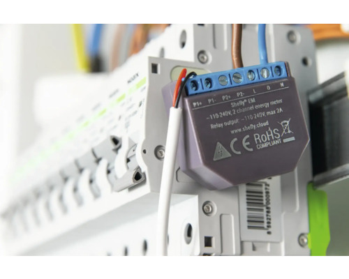 Compteur d''énergie Shelly EM avec câbles