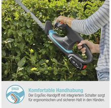 Gartenschere von Gardena im Einsatz an einer Hecke