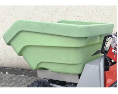 Benne de transport en plastique pour une tondeuse autoportée