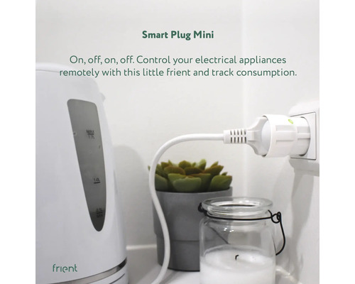 Prise intelligente avec cafetière et décoration