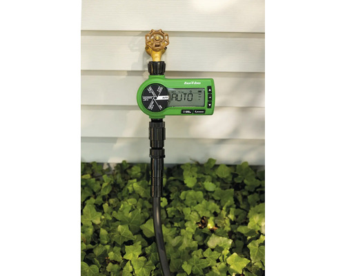 Programmateur d''arrosage avec affichage numérique et raccord de tuyau