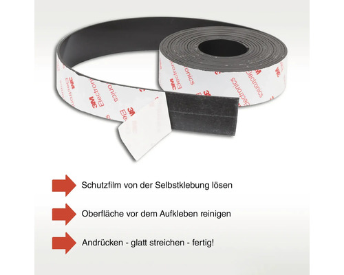 Selbstklebendes Magnetband auf Rolle