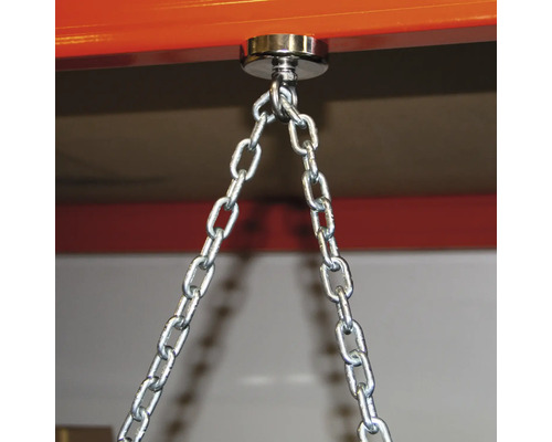 Aimant avec chaîne de fixation