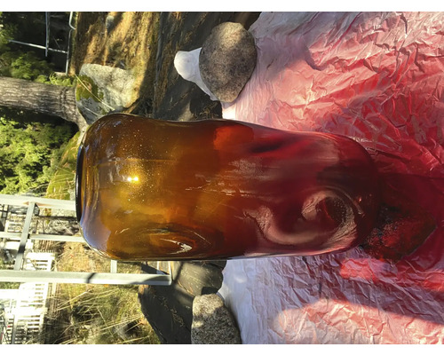 Grand vase en verre pour la décoration