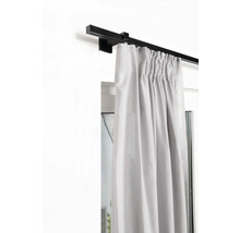 Set de tringles à rideaux avec glissement interne Square noir 240 cm 20 x 20 mm
