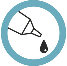 Symbole de dosage avec des gouttes
