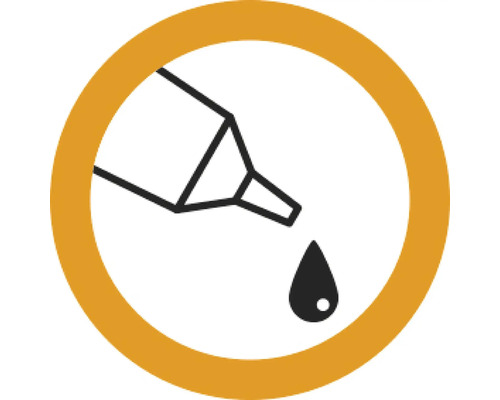 Symbol für Klebstoffauftrag mit Dosierspitze