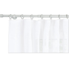 Tringle à rideaux avec rideaux blancs