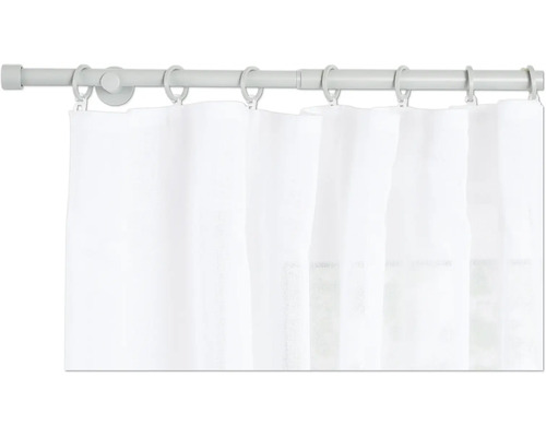 Tringle à rideaux avec rideaux blancs