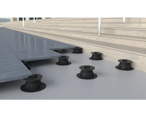 Terrassenplatten auf Stelzlager System für den Aussenbereich