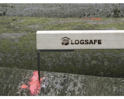 Holzspalterkeil mit Logsafe Logo im Einsatz