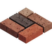Briques multicolores en argile cuite