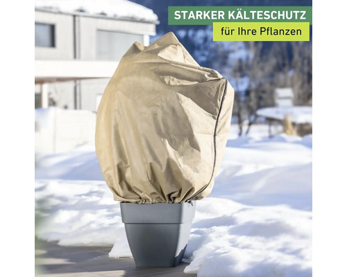 Pflanztopf mit Winterschutzhaube für Pflanzen
