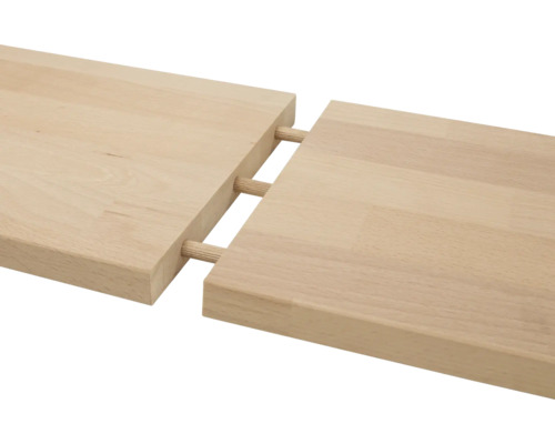 Verbindung von zwei Holzplatten mit Dübeln