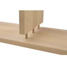 Holzregal mit Dübelverbindungen