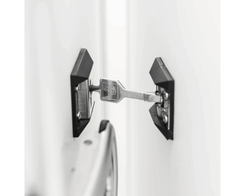 Judas de porte avec cadre noir