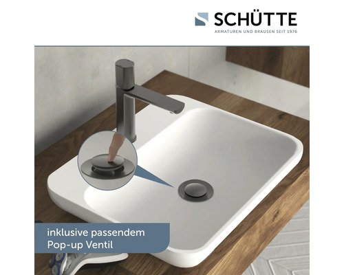 Lavabo avec robinet et bonde de fond à clapet incluse