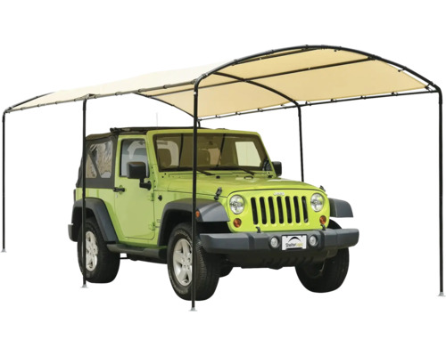 Auto unter einem Unterstand vor Sonneneinstrahlung