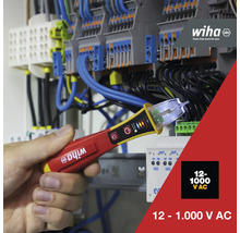 Spannungsprüfer Wiha Volt Detector, berührungslos, einpolig 12 – 1.000 V AC inkl. 2x AAA-Batterien-thumb-3