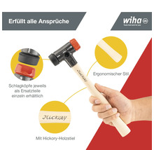 Schonhammer Safety Wiha 30 mm Kopfdurchmesser mittelweich/hart-thumb-1