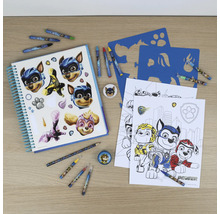 Malset mit Malbuch, Stiften, Aufklebern und Schablonen zum Thema Paw Patrol