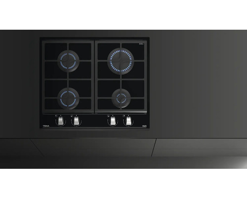 Gaskochfeld mit vier Kochstellen