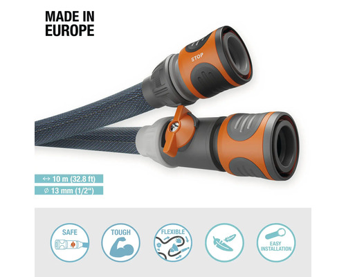 Gartenschlauch mit Anschlüssen, Länge 10 Meter