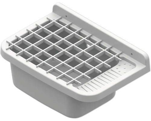 Kunststoff-Spülbecken mit Abtropffläche und Gitter